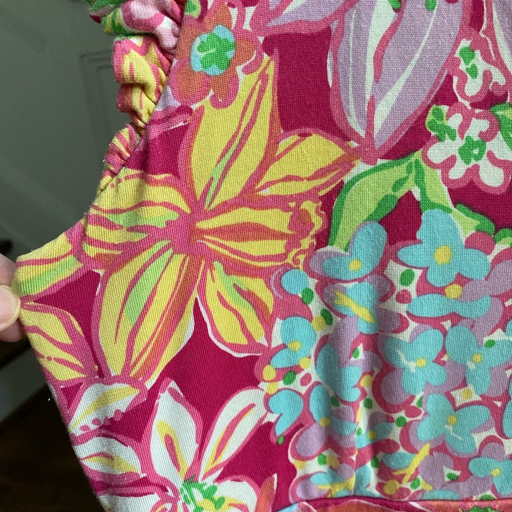 Lilly Pulitzer Pink Flutter Sleeve Sundress Size Large - Picture 5 of 8